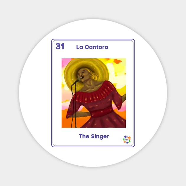 La Cantora Magnet by Somos Mujeres Latinas 